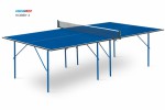 Теннисный стол для помещения swat Hobby 2 blue любительский стол для использования в помещениях 6010 s-dostavka - магазин СпортДоставка. Спортивные товары интернет магазин в Новошахтинске 