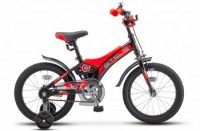 Детский велосипед Stels Jet 16" Z010 черный красный 2022 - магазин СпортДоставка. Спортивные товары интернет магазин в Новошахтинске 