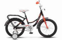 Детский велосипед Stels Flyte 18" Z011 Чёрный красный 2022 - магазин СпортДоставка. Спортивные товары интернет магазин в Новошахтинске 