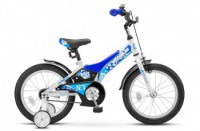 Детский велосипед Stels Jet 16" Z010 синий белый 2022 - магазин СпортДоставка. Спортивные товары интернет магазин в Новошахтинске 