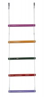 Детская веревочная лестница для ДСК 5 перекладин цвет радуга ЛВ5-3А - магазин СпортДоставка. Спортивные товары интернет магазин в Новошахтинске 